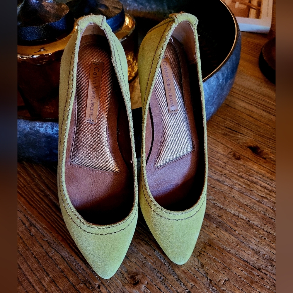 Calvin Klein Suede Flats